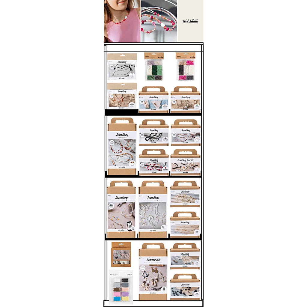 Http: www.cchobby.nl vloerdisplay-ongemonteerd-hero-sieraden-volwassene-h-1580-mm-l-600-mm-b-400-mm-88-eenh-1-stuk