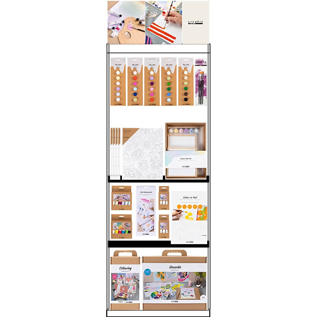Http: www.cchobby.nl vloerdisplay-ongemonteerd-category-acrylverf-volwassene-h-1580-mm-l-600-mm-b-400-mm-150-eenh-1-stuk