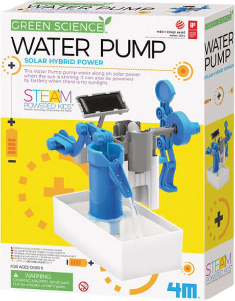 4m wetenschap en spel - solar waterpomp - bouwpakket - kidzlabs - green science - 5 jaar