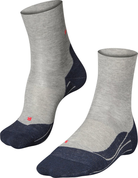 Falke ru4 anti-blaar katoen functioneel materiaal hardloopsokken heren grijs - maat 42-43 42 43