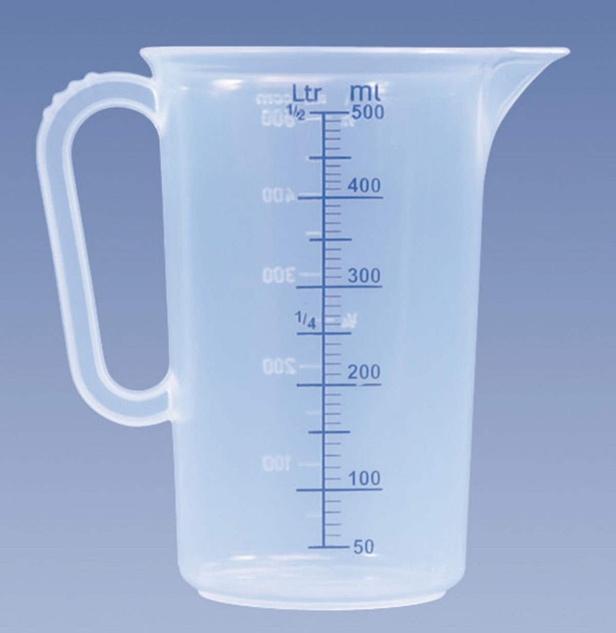 Hünersdorff maatkan 0.5ltr pp maatbeker kunststof 0,5 liter
