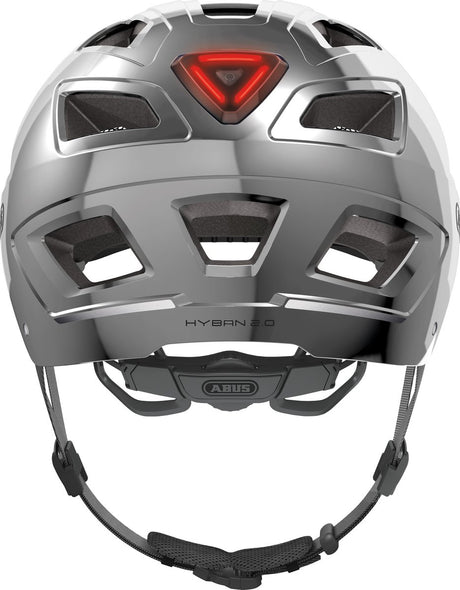 Abus hyban 2.0 chrome silver l fietshelm ( 56 t m 61 cm )