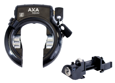 AXA Defender Slot with battery slot rear carrier black