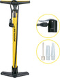 Dunlop fietspomp - fiets pomp voor , schrader en frans ventiel - staande pomp incl. adaptoren voor waterspeelgoed en ballen