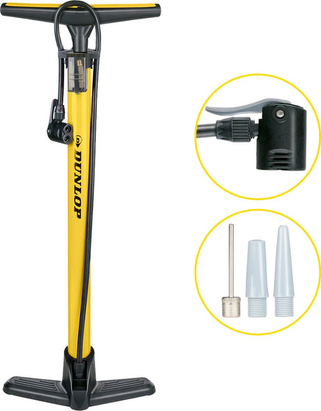 Dunlop fietspomp geel