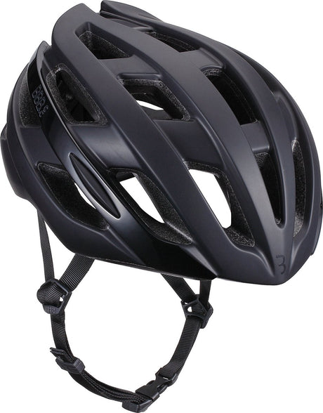 Bbb cycling hawk racefiets helm - medium: 54-58 cm - wielrenhelm - fietshelm volwassenen - sporthelm - mat zwart - bhe-151