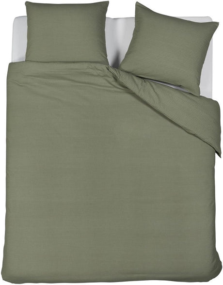 Beddinghouse summer dekbedovertrek - effen - tweepersoons - 200x200 220 - green