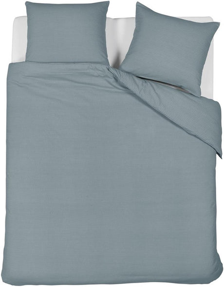 Beddinghouse summer dekbedovertrek - effen - tweepersoons - 200x200 220 - blue grey