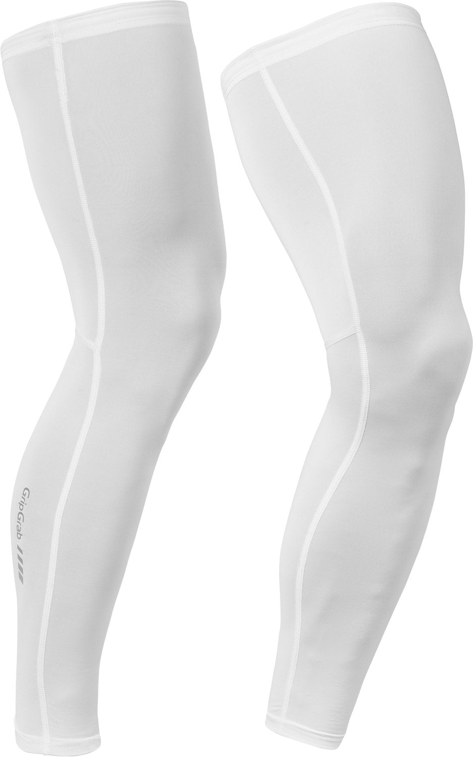 Gripgrab - upf 50+ uv protect beenstukken zomer fiets uv bescherming leg sleeves - unisex - wit l