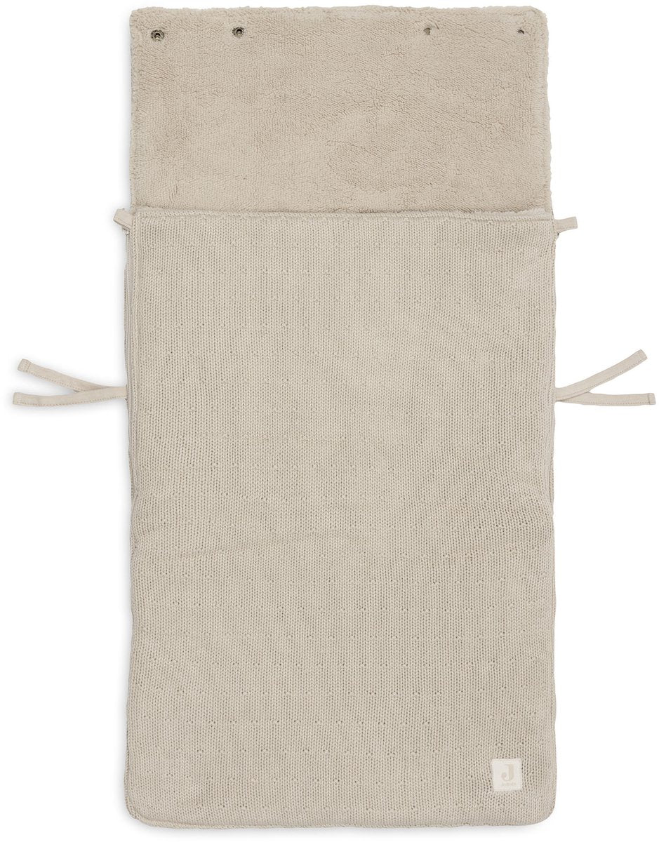 Jollein voetenzak groep 0+ 3 5 punts gordel sprinkle knit sand