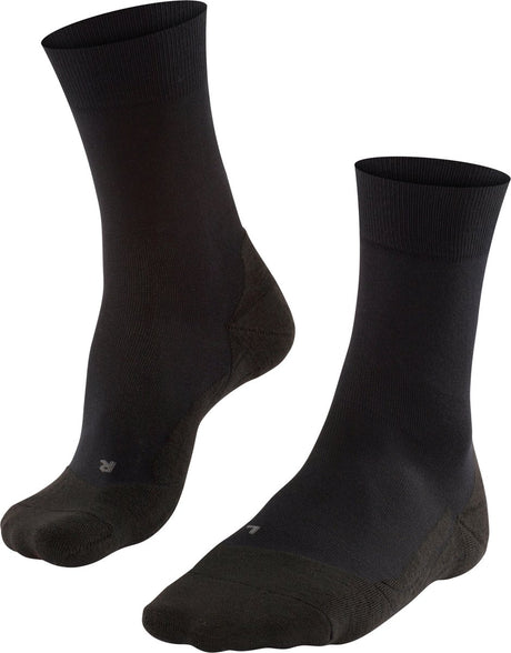 Falke go2 anti-blaar katoen functioneel materiaal golfsokken heren zwart - maat 39-41