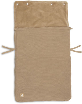 Jollein voetenzak groep 0+ 3 5 punts gordel basic knit hazel