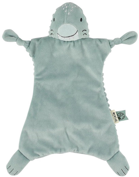 Trixie baby knuffeldoekje mr. shark – 0m+ – met fopspeenlus – gerecycleerde stof