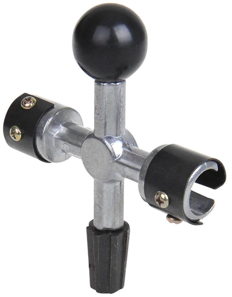 Proplus accupoolreiniger - 4-zijdig - universeel - verbeterde geleiding - 10.2 x 12.4 cm - zilver