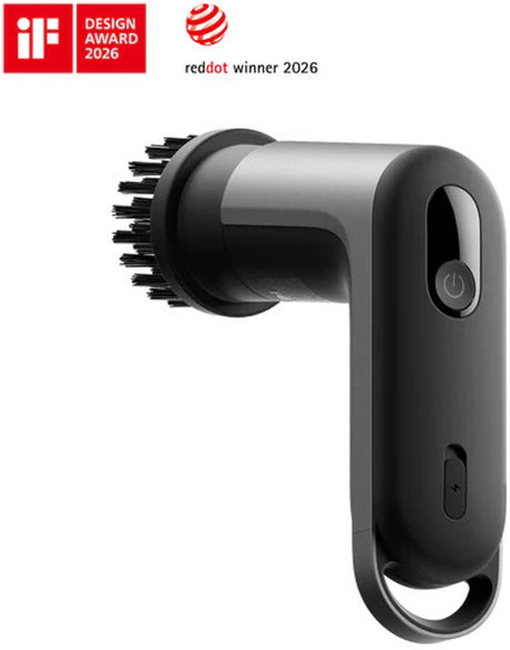 Hoto grip™ cordless spin scrubber – krachtige elektrische reinigingsborstel – 400 toeren per minuut – oplaadbaar via usb-c – ipx7 waterdicht – 6 verwisselbare borstelkoppen – moeiteloos schoonmaken van keuken en badkamer