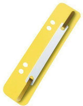 Kangaro - snelhechterstrip - geel - 2-gaats - 38 x 148 mm - doos a 100 stuks