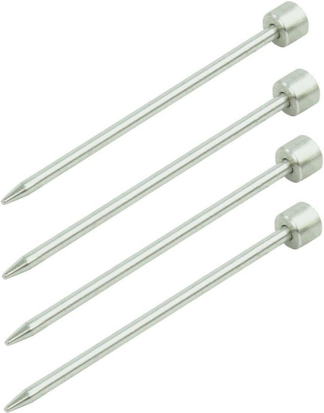 Proplus set van 4 rotspennen 15 cm – platte kop voor tent en voortent – aluminium tentharingen – aluminium