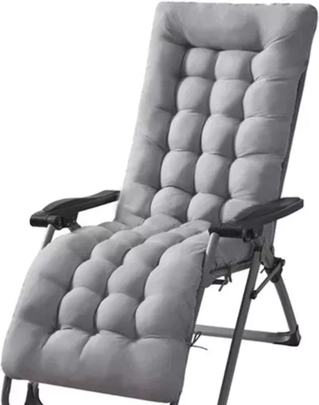 Gardlov grijze gestikte tuinligstoelkussen - optimaal comfort en duurzaamheid