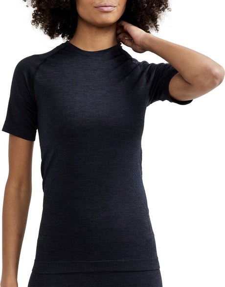 Craft core dry active comfort ss w dames thermoshirt - zwart m