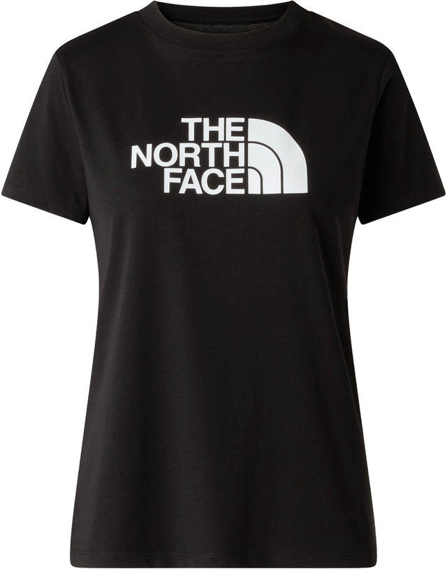 The north face w evolution half dome slim short sleeve dames outdoorshirt - tnf zwart