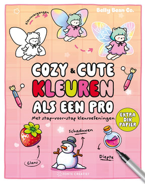 Forte creatief cozy cute kleurboek belly bean co. - cozy cute kleuren als een pro