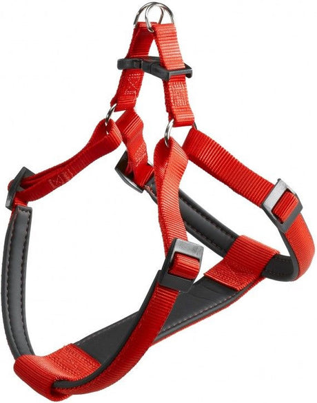 Ferplast daytona hondentuig harnas - nylon - zachte voering - rood - xl - halsomtrek 80 - 88 cm - borstomtrek 83 - 97 cm (gelieve alvorens bestellen opmeten) xl