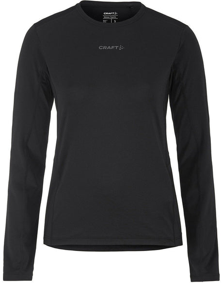 Craft adv essence ls tee 2 w dames sportshirt - zwart
