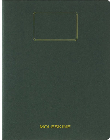 Moleskine schrift student xxl - zachte kraft - blanco - mirte groen