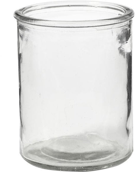 Creativ company glazen waxinelicht 9,8 cm, 6 stuks
