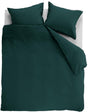 Ambiante cotton uni dekbedovertrek - effen - tweepersoons - 200x200 220 - donker groen