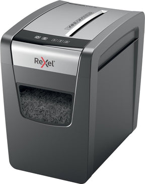 Rexel momentum x312-sl papierversnipperaar - p3 snippers - tot 12 vel - 23l - zwart