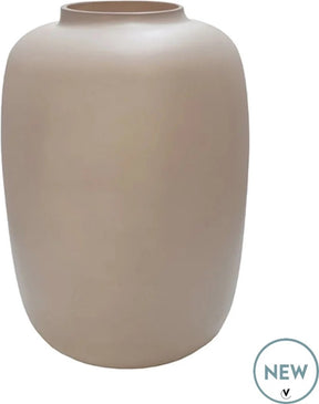 Merkloos sans marque vaas artic | beige matt - glas