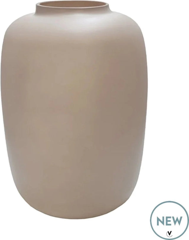 Merkloos sans marque vaas artic | beige matt - glas