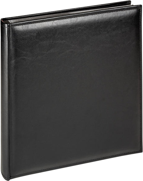 Walther fa-386-b deluxe - classic album - formaat 28x30,5 cm x 50 zwarte pagina's - zwart