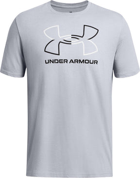 Under armour ua gl foundation update ss-gry heren sportshirt - mod grijs medium heather - wit - zwart