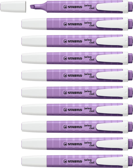 Stabilo swing cool - markeerstift - naturecolors wildflower - grijs violet - doos 10 stuks