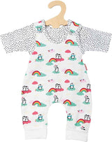Heless poppen romper pinguin met t-shirt, 28-35 cm