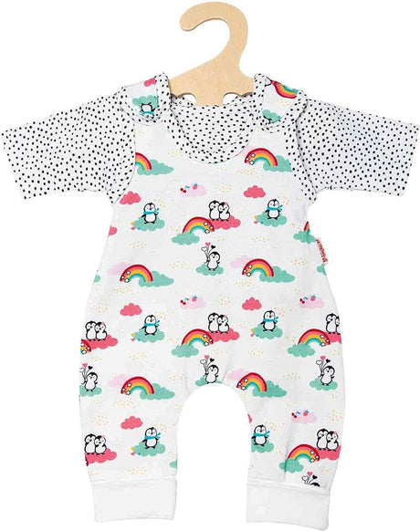 Heless poppen romper pinguin met t-shirt, 28-35 cm