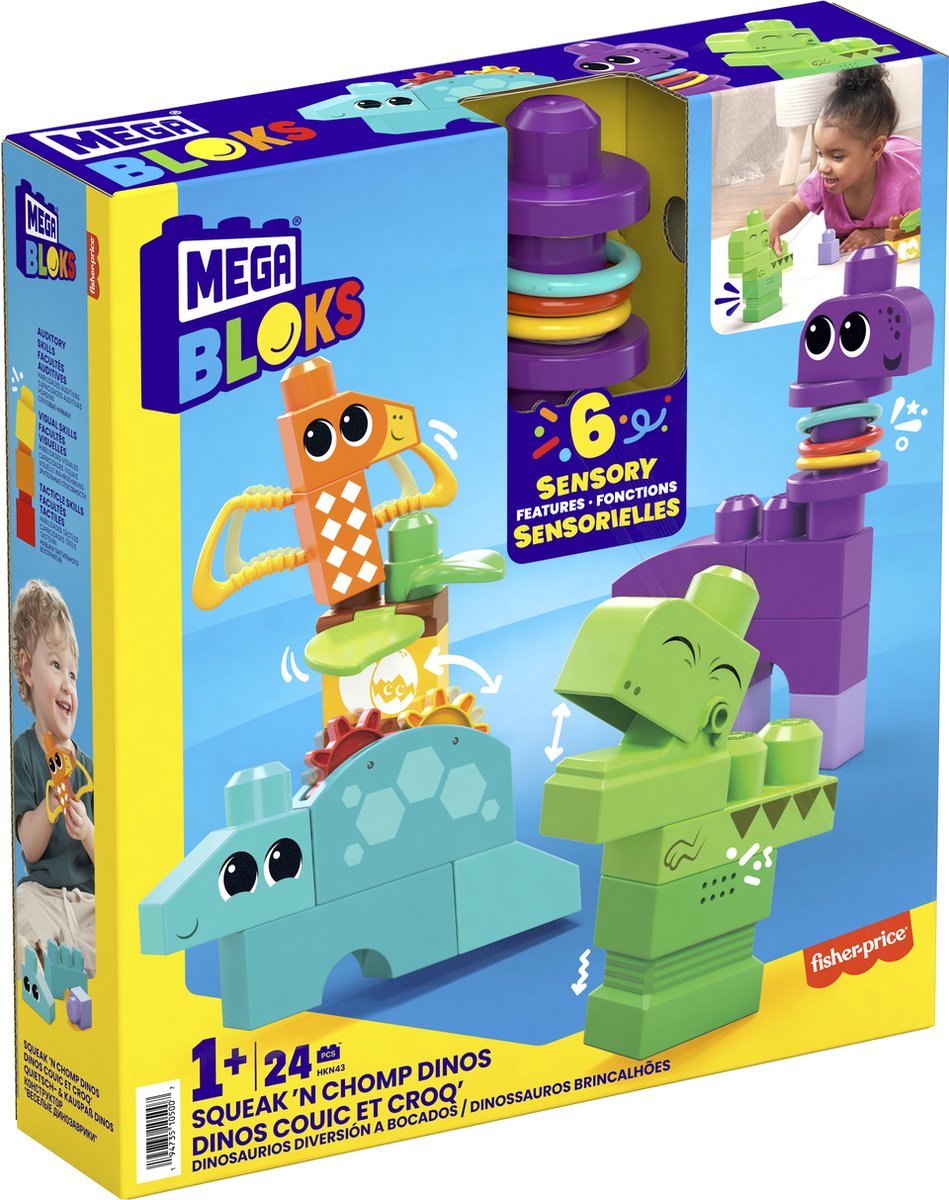 Mega bloks piep en knars dino's
