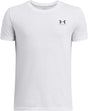 Under armour ua b sportstyle lc ss unisex sportshirt - wit - zwart 128
