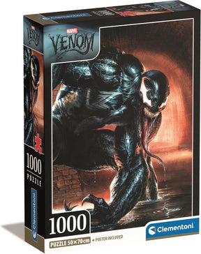 Clementoni - puzzel - 1000 stukjes - marvel venom - high quality collection