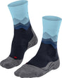 Falke tk2 anti-blaar dik wol functioneel materiaal wandelsokken dames blauw - maat 35-36