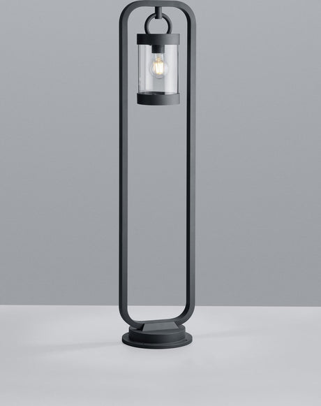 Trio sambesi - paalverlichting - antraciet - excl. 1x e27 4w - schemeringsensor - buitenverlichting - ip44