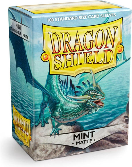 Dragon shield 100 hoesjes matte mint standaard maat card sleeves