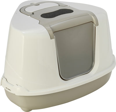 Moderna Corner Litter Box Flip Beige