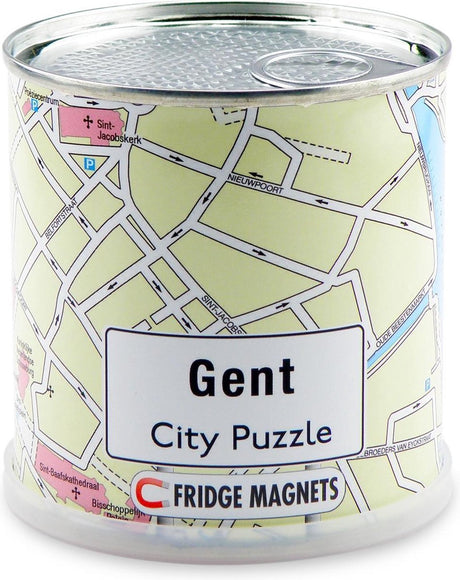 City puzzle gent - puzzel - magnetisch - 100 puzzelstukjes