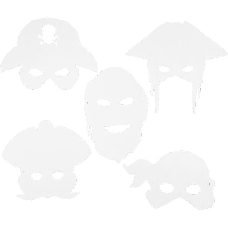 Http: www.cchobby.nl piratenmaskers-h-16-26-cm-b-17-5-26-5-cm-230-gr-wit-16-stuk-1-doos