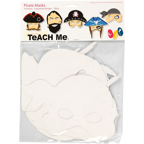 Http: www.cchobby.nl piratenmaskers-h-16-26-cm-b-17-5-26-5-cm-230-gr-wit-16-stuk-1-doos