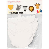 Creotime http: www.cchobby.nl jungledierenmaskers-h-22-5-25-cm-b-20-5-22-5-cm-230-gr-wit-16-stuk-1-doos