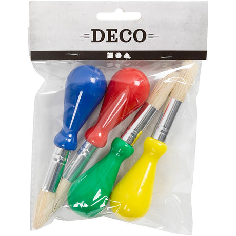 Creativ company https: www.cchobby.nl kinderkwasten-l-11-5-cm-d-13-mm-b-11-mm-rond-4-stuk-1-doos